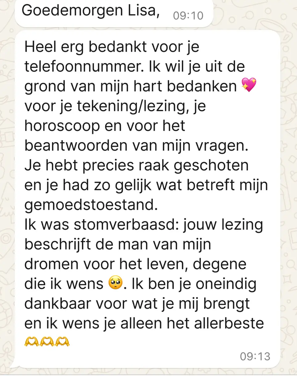 Dit zeggen mijn klanten over mijn werk: 1