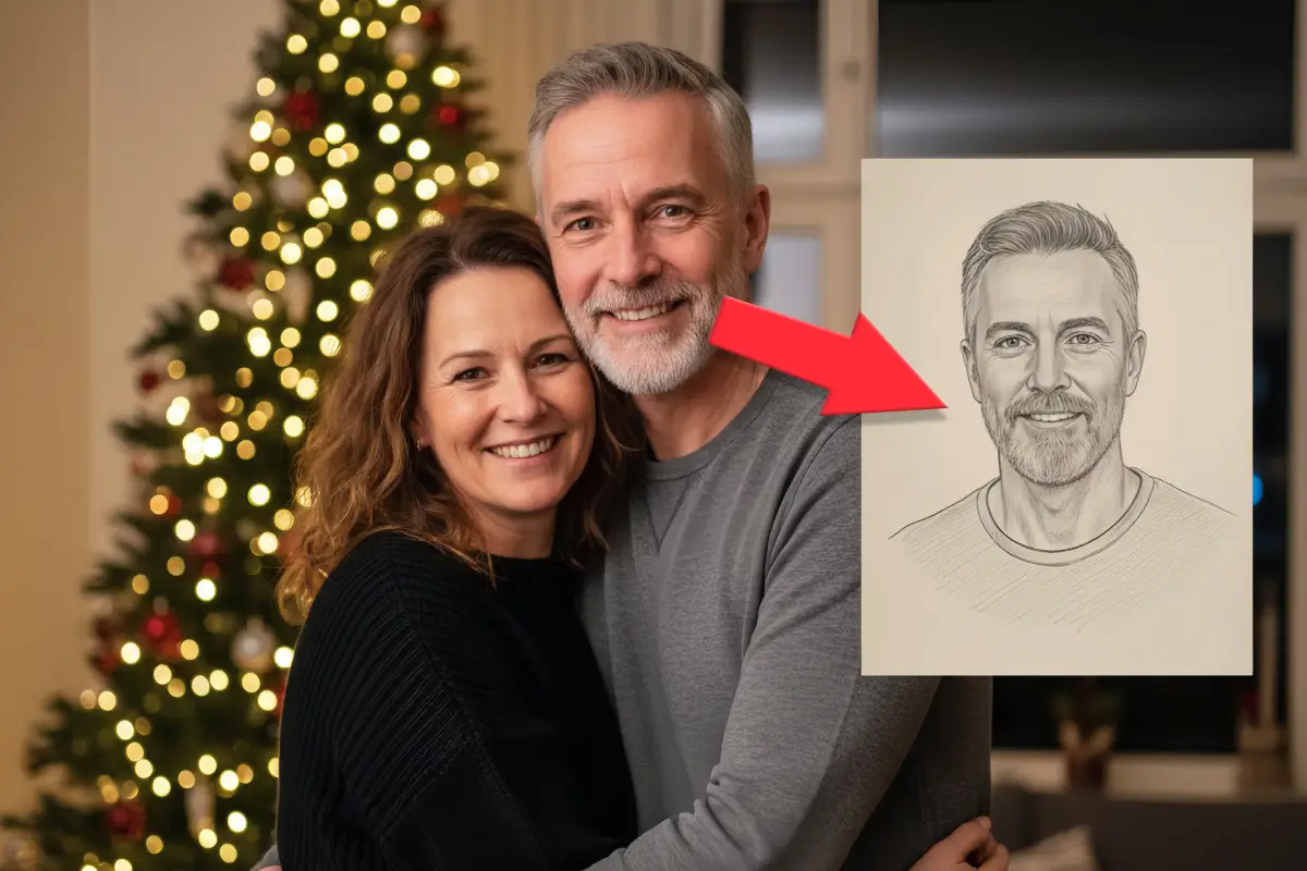 Voorbeeld zielsverwant tekening